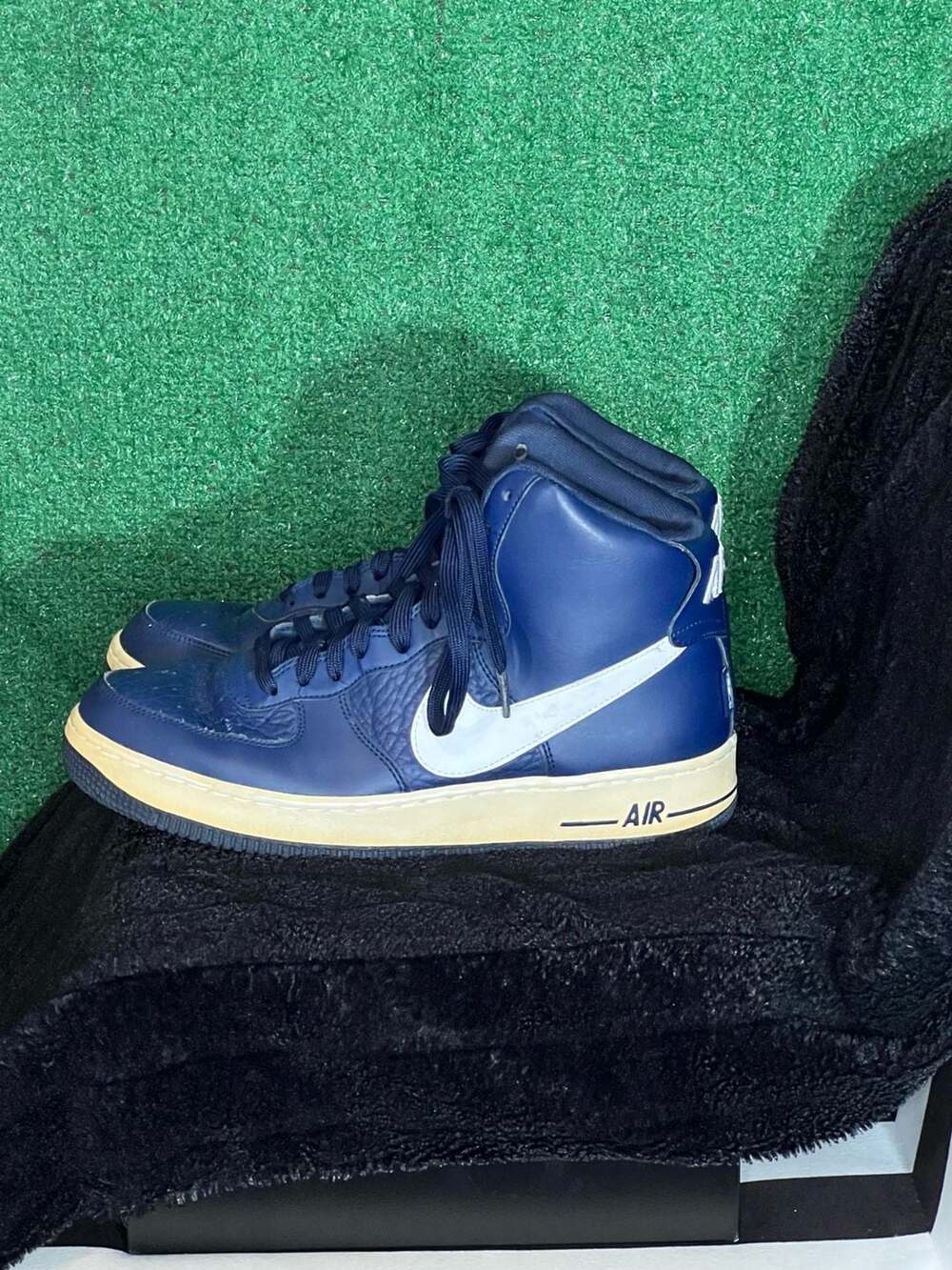 Nike Air Force 1 High 07 Navy Blue Sneakers Size 8.5